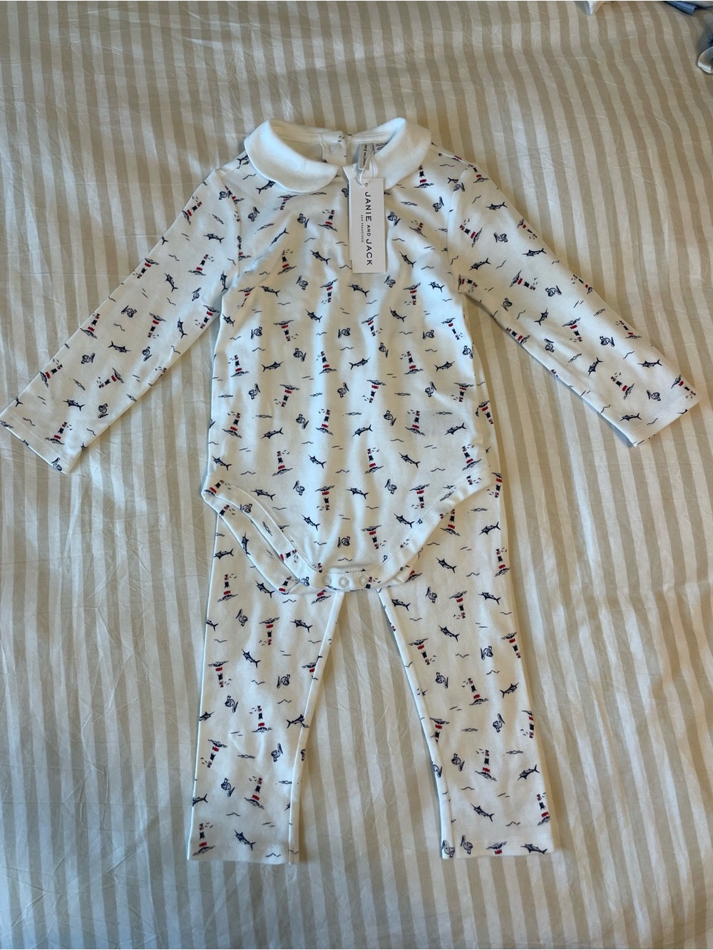Janie and Jack Matching Long Sleeve Set
